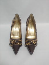 DOLCE E GABBANA scarpe donna Decolletè 37,5 Leopard pelle