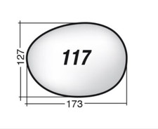 Per Mini Clubman Cooper D da 2021 Vetro di Ricambio Dx per Retrovisore 173X127mm