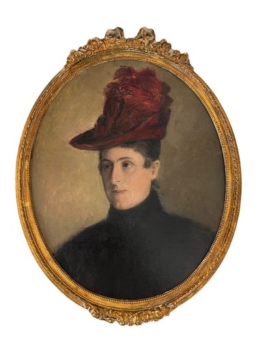 Dipinto ritratto donna fine - dipinto,
