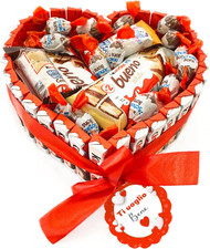 Onza Cesto Natalizio Kinder Bueno Regalo Uomo Donna - Calza Befana Kinder Da Reg