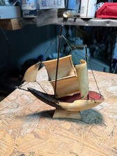 VELIERO IN CORNO VINTAGE