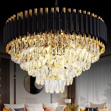 Modern Crystal K9 Black Gold
