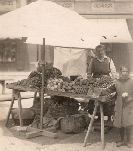 1302 markt bäuerin - ak,