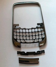 100% ORIGINALE BLACKBERRY 9300 CURVE FRONT COVER FRONTALE CORNICE DISPLAY + CLIP