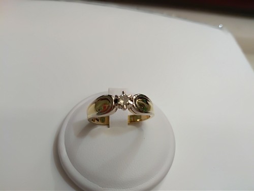 Solitario diamante oro - 18,