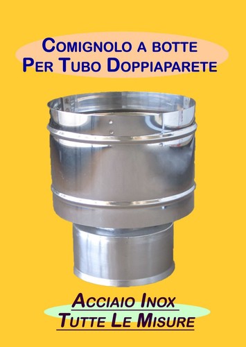 Comignolo botte acciaio inox - a,