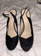 scarpe nuove PELLE nere tacco scamosciato 10 - sexy