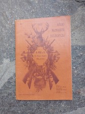 Caccia Catalogo A.Fusi Armi munizioni Caccia velocipedi biciclette Antiche  1902