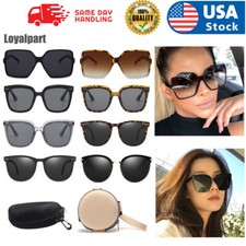 Occhiali da sole OVERSIZE donna donna occhio di gatto aviatore flat top occhiali da sole GAFAS Shadz US