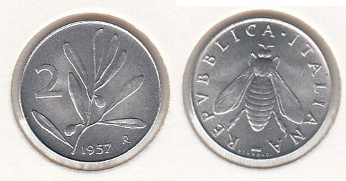 Lire 1957 fdc - 2,