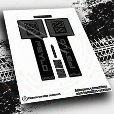 WP651 ADESIVI COMPATIBILI FORCELLA ROCKSHOX PSYLO GOLD STICKERS MTB ADESIVI