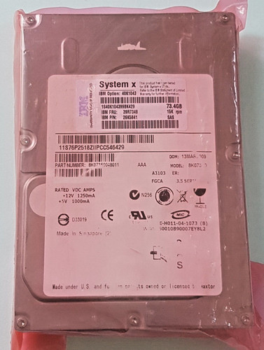 Sistema sas ibm x - gb,