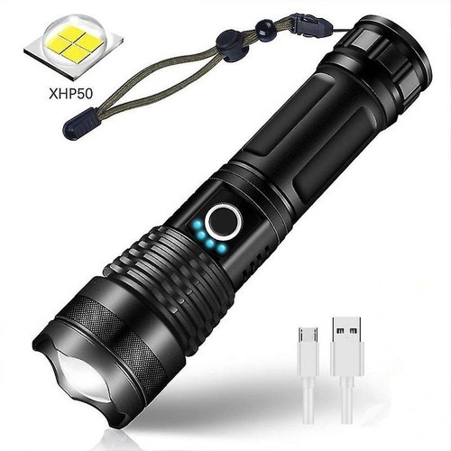 Torcia led ricaricabile usb - torcia,