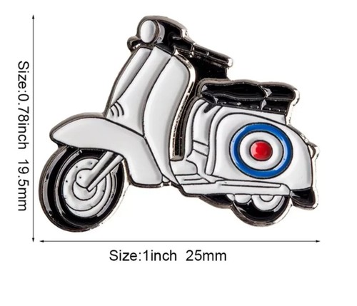 Lambretta mod scooter - scooter, roundel