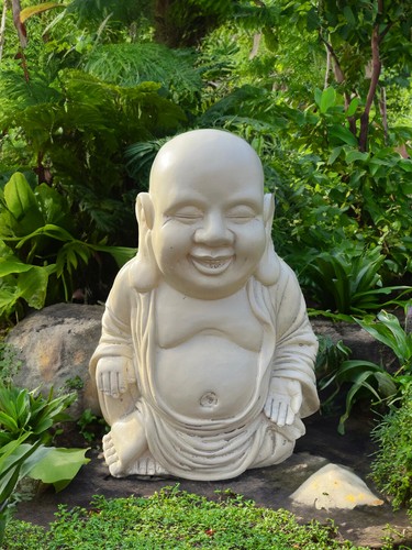 Buddha sorridente grasso - grasso, 12"