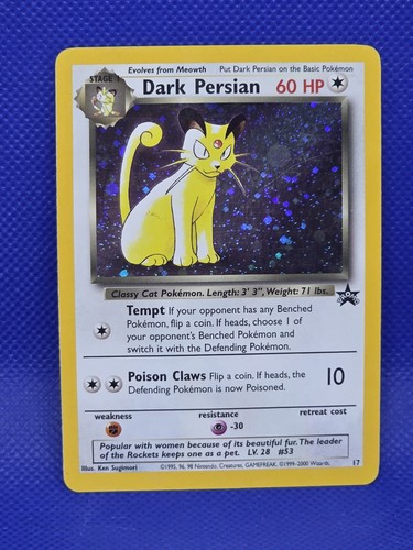 Pokemon wotc tcg dark persian - pokemon,