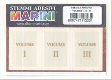 STEMMA "NUMERI ROMANI" ADESIVO MARINI x CARTELLA POSTIGLIONE - VENDITA 1 Pz.