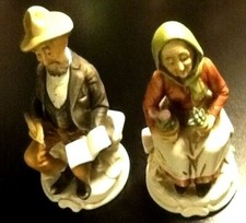 COPPIA STATUINE CERAMICA PABEN