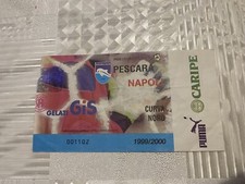 Pescara-napoli 1999/00 Biglietto Calcio (no Milan,Juventus,Inter,Roma,lazio)