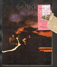 BIGLIETTO CONCERTO GENESIS STUB & PROGRAMMA 22/07/78 PITTSBURGH PA CIVIC ARENA 1978
