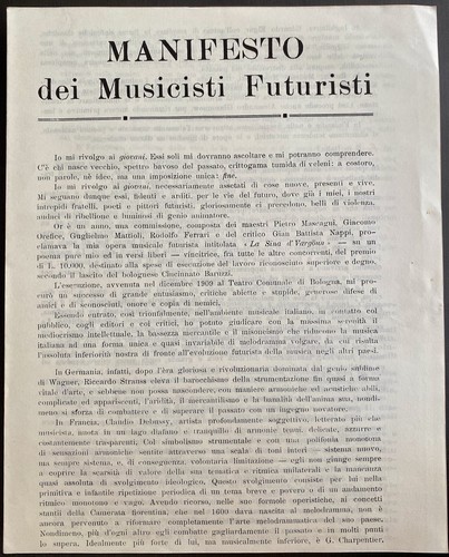 Manifesto dei musicisti