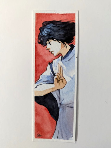 Watercolor bookmark hand - watercolor,