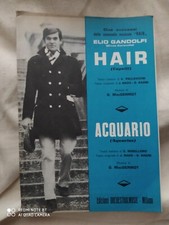 ELIO GANDOLFI "HAIR" - "ACQUARIO" - 1967 - EDIZIONI "ORCHESTRALMUSIC" MILANO