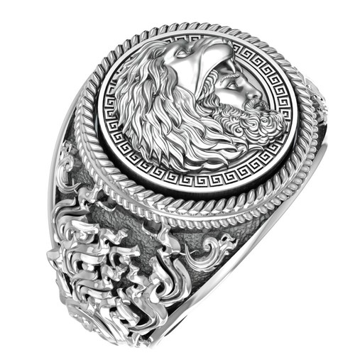 Anello uomo argento - in,