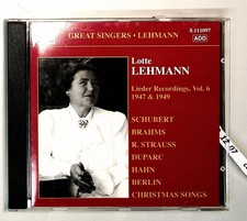 Lieder recordings vol 6 - recordings,