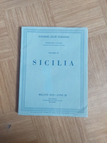 Sicilia 1933 touring club - touring,