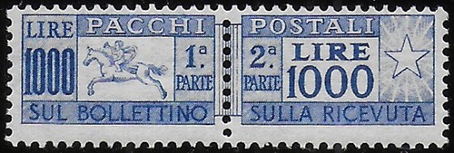 1954 italia parcel post stamps - post,