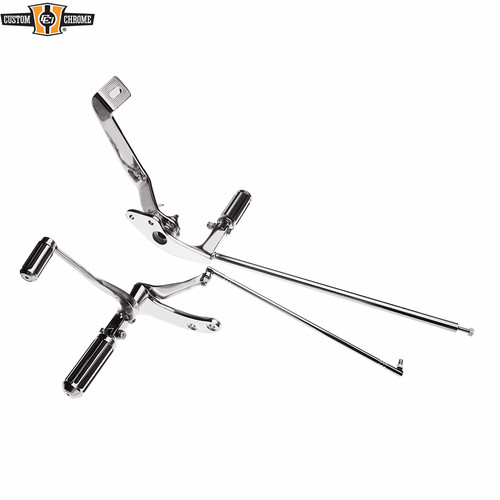 Chrome forward control ribbed - forward,