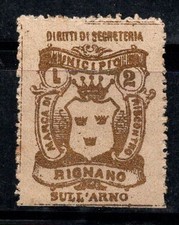 Rignano sull'Arno - mai usato * MH 100% Italia fiscale 2 lire, segreteria