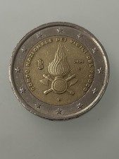 moneta 2 euro vigili del fuoco Da Collezione Rara