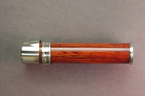Fly rod reel seat - fly, cocobolo