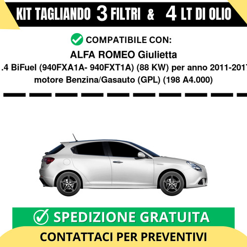 Tagliando per alfa - alfa, romeo