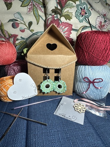Orecchini handmade uncinetto - orecchini,