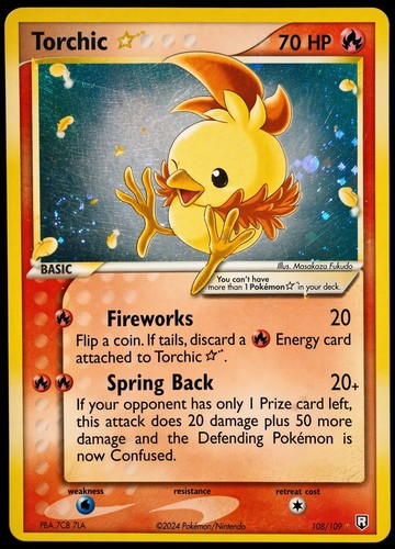 Pokemon torchic gold - gold, star
