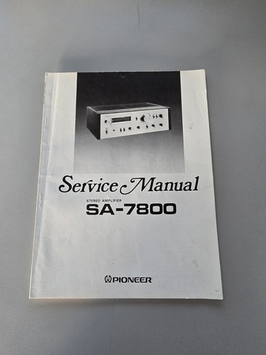 Pioneer sa7800 manuale - pioneer, di