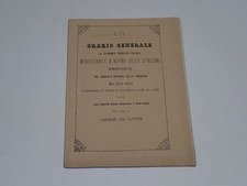 ORARIO GENERALE DEL SERVIZIO