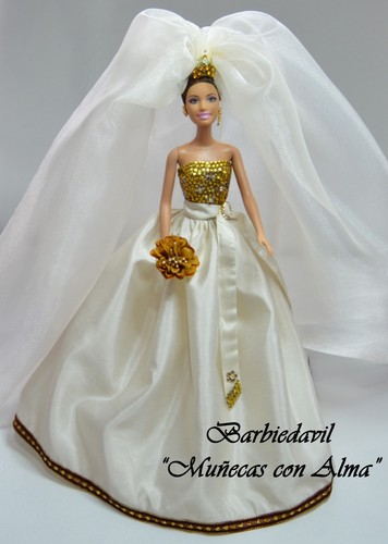 Barbie ooak novia - erika, de