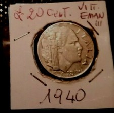 moneta 20 CENTESIMI 1940 LIRE