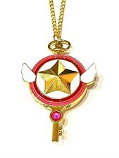 Card Captor Sakura Collana Orologio Bacchetta Stella Metallo Nichel Free Anime