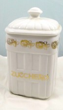 ZUCCHERIERA PORCELLANA CUCINA DESIGN ARREDO PORTA ZUCCHERO BARATTOLO 1930