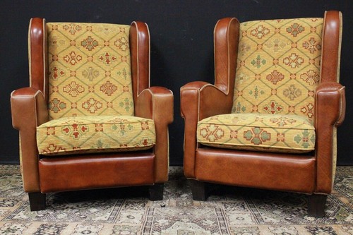 Coppia poltrone pelle - coppia, /