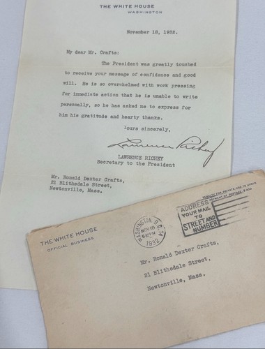1932 white house - house, letter