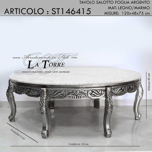 Tavolo basso salotto ovale - da,