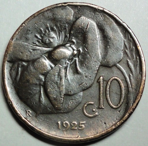 Italia centesimi 1925 - italia, re