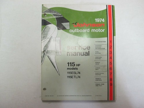 1974 johnson fuoribordo 115 - 115, hp
