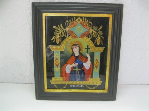 Antico quadro vetro - quadro, su
